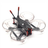 FlyFox No.12 2 Inch 100mm FPV Racing Frame Kit 3K Carbon Fiber with Propeller Protection Ring 40g