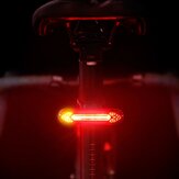 Latarka rowerowa na tylnie światło rowerowe USB Smart Wireless ostrzegawczego światła tylne Żarówka rowerowa LED do jazdy sygnalizacyjnej z ładowarką
