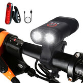 Σετ φωτισμού ποδηλάτου 3000LM Διπλός προβολέας LED ποδηλάτου επαναφορτιζόμενος μέσω Type-C με 4 λειτουργίες πίσω φωτισμού για MTB και δρόμους ποδηλάτων