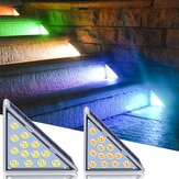 2 Stück LED-Outdoor-Solarlicht für Stufen mit Linsendesign, superhell, wasserdicht IP67, diebstahlsichere Treppenbeleuchtung für Gartendekor
