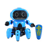روبوت إلكتروني قابل للبرمجة بستة أرجل MoFun-963 DIY المحدث مع تجنب العقبات بالأشعة تحت الحمراء التحكم بالحركة بالإشارات بواسطة جهاز البث