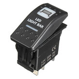 مفتاح تبديل LED بقوة 20A بجهد 12V تبديل أعلى/أيقاف التبديل روكر لوحة ضوء LED