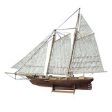 1: 120 مقياس خشبي السفينة الشراعية مجموعات أطقم 3d لغز نموذج بناء الديكور لعبة قارب هدية