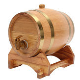 Barril de madera de 5 litros con espiga para whisky licor de vino Homebrew