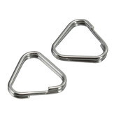 2pcs remplacement des anneaux de bandoulières anneau finition métal chromé split triangle crochet