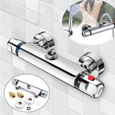 Bathroom Wall-mount Brass Thermostatic Shower Valve Bath Mixer Shower Control Valve Bottom Faucet 3/4