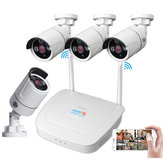 4CH WIFI Беспроводная система видеонаблюдения Набор 1080P NVR IP Security камера Система видеонаблюдения Набор