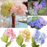 Fiore artificiale Hortensia Bouquet nuziale in seta Decorazione per feste a casa Matrimonio Fiori 5 colori