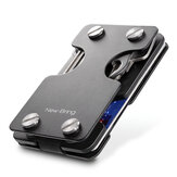 Nowy portfel kieszonkowy RFID blokujący kartę metalową klipem na pieniądze dla mężczyzn z kieszenią na karty, do przechowywania kart kredytowych i kluczy, prezent biznesowy