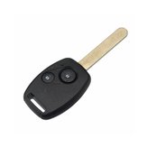 Coque de boîtier porte-clés à distance à 2 boutons avec puce ID-46 pour Honda Accord Fit Civic 2003-2007