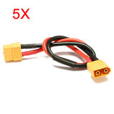 5Pcs Câble d'Extension de Batterie ESC XT60 de 30cm Mâle Femelle