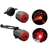 XANES® 6 modi 400mAh USB oplaadbare fietsachterlicht Slimme inductie fietswaarschuwingslicht Veilige fietsaccessoires