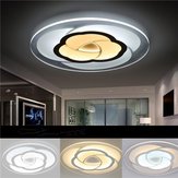 Lampada a soffitto LED acrilica a fiore rotondo moderna da 18W luce bianca calda / bianca per soggiorno AC220V