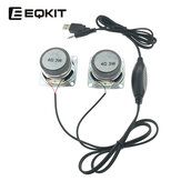 EQKIT Mini altoparlante Kit fai-da-te Amplificatore di potenza USB Controllo cavi Altoparlante Piccolo Altoparlante fai-da-te Parti