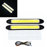 2pcs impermeabile LED auto pannocchia bianco diurne e indicatori di direzione color ambra
