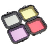 4db piros sárga szürke lila színű búvárkodás UV szűrő lencsevédő GoPro Hero 4 3 Plus készülékhez