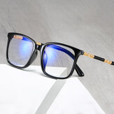 Uniszex Retro teljes keretes, négyzet alakú, kék színű olvasószemüvegek Presbyopia szemüvegek