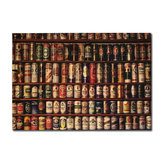 Beer Collection Poster Kraft Paper Wall Poster 21 inch X 14 inch
