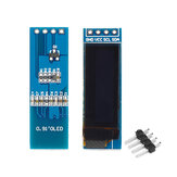 Pantalla LCD OLED de 0.91 pulgadas 128x32 IIC I2C azul y blanco de Geekcreit® módulo DIY con IC controlador SSD1306, 3.3V 5V DC, encabezado de pines sin soldar