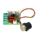 Regulador de motor de tiristor de 2000W 220V, módulo de regulación de atenuación de termostato con potenciómetro externo, voltaje ajustable