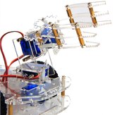 4 DOF Akrylowa Ramię Robota 3D Maszyna Obrotowa + Zestaw Do Samodzielnego Montażu Serwomechanizmu P0090