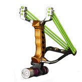 IPRee® al aire libre Tactical Metal Slingshot Rubber Banda Catapult cámping Juego Sling Shot Kit