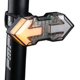 XMUND HYD-040 Feu arrière de vélo LED avec télécommande sans fil, charge USB et feu de signalisation de direction