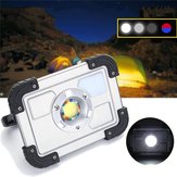 30W  Portable Rechargeable COB LED Camping Lantern Work Spot Light for Hiking Fishing 