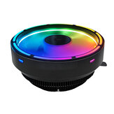 Coolmoon Glory colorful RGB CPU cooler 3Pin 12V 120MM fan Support to AMD FM2/FM1/AM3+/AM4/AM2/940/939 and Intel LGA 151X/775