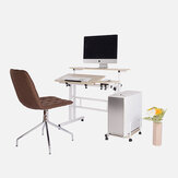 Mesa com altura ajustável atualizada, computador, laptop, mesa, 2 camadas, 31,5 