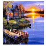 DIY 5D Diamond Painting Landscape Art Craft Kit Handmade Wall Decorations Gifts for Kids Adult