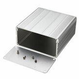 Silver Electronic Aluminum Enclosure Box DIY Electronic Project PCB Instrument Box Waterproof Instrument Case Storage