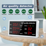 Multifunktionaler digitaler CO CO2 HCHO TVOC Luftqualitätsdetektor Hochpräziser Tester für den Innen- und Außenbereich