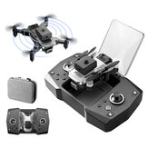 KY912 Mini WiFi FPV con doppia telecamera HD 4K, evitamento ostacoli a infrarossi a 360°, drone quadricottero pieghevole RTF