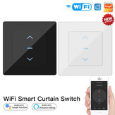 WiFi Smart Curtain Switch Touch Design for Motorized Curtains and Roller Blinds work with Tuya Smart Life App Alexa Google