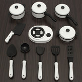 11PCS Children Pretended Role Play Kitchen Utensil Accessories Cooking Toy