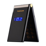 TKEXUN M2 Flip Phone 2800mAh 3.0 polegadas Touch Screen Blutooth FM Dual Cartão SIM Flip Feature Phone