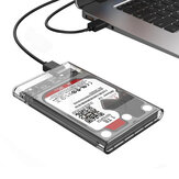 ORICO USB3.0 Micro B 2.5 inch Transparent HDD Hard Drive Enclosure Storage Case 2139U3-CR