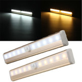 10 LED-Kastlamp met PIR-bewegingssensor voor de menselijke lichaam, kastlantaarn, LED-Striplicht, 6V