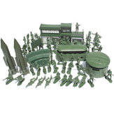 Çocuklar için 56 adet 5CM asker seti figür aksesuarı model oyuncak