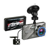 4 pouces HD 1080P caméra double objectif vision nocturne en boucle enregistrement 170 degrés de voiture DVR Vidéo Dash Cam avant enregistreur arrière