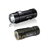 Φορητός φακός LED FOLOMOV EDC C2 Nichia E21A με υψηλή ποιότητα CRI98, με μπαταρία 14300, ελαφρύς φακός LED μίνι με κλιπ, εργαλεία επιβίωσης EDC