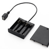 Taşınabilir Mini USB Güç Kaynağı Batarya Kutu 5050 için 3528 LED Şerit ışığı DC5V