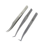 BEST BST-151SA/152SA/153SA Stainless Steel Curved Tweezer Microelectronics Product Repair Hand Tool