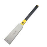 Wood Working Hand Saws Double Sides Steel Slim Tenon Fine Tooth Yellow PVC Handle