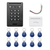 Codice elettronico della tastiera di controllo dell'accesso alla porta RFID Codice codice serratura Kit di sicurezza domestica con 10 portachiavi ID