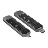 BlitzWolf® M.2 NVMe SSD Externes Gehäuse M-Key Aluminiumlegierung Type-C USB-A 10 Gbit / s 2 TB unterstütztes Festplattengehäuse BW-SSDE2 BW-SSDE3