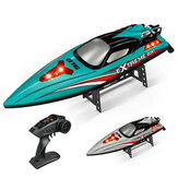 HXJRC HJ816 RTR 55km/h 2.4G Brushless RC Boat High Speed Net Ship Capsized Reset LED Light Speedboat Waterproof Electric Racing Vehicles Models Lakes Pools Remote Control Toys