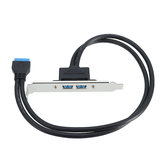 Çift Bantlı USB 3.0 12cm Bölme için 20Pin Kap Hat Genişletme Kablosu