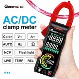 2024NEW Mustool C22 Digital Clamp Meter 400A High Precision AC/DC Current Measure with Live Wire Recognition NCV Induction Detection Dual VA Color Screen
